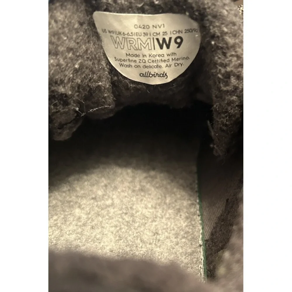 Allbirds Wool Runner Mizzles Merino Wool Lace Up Women's Size‎ 9 Gray Comfort